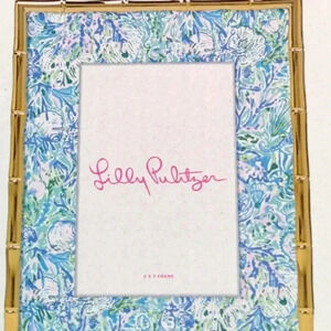 Lilly Pultzier Bamboo Picture Frame New In Box